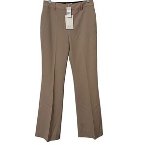 NEW w/ TAGS CO Collection Beige Khaki Pleated Trouser Dress Pants Womens 6